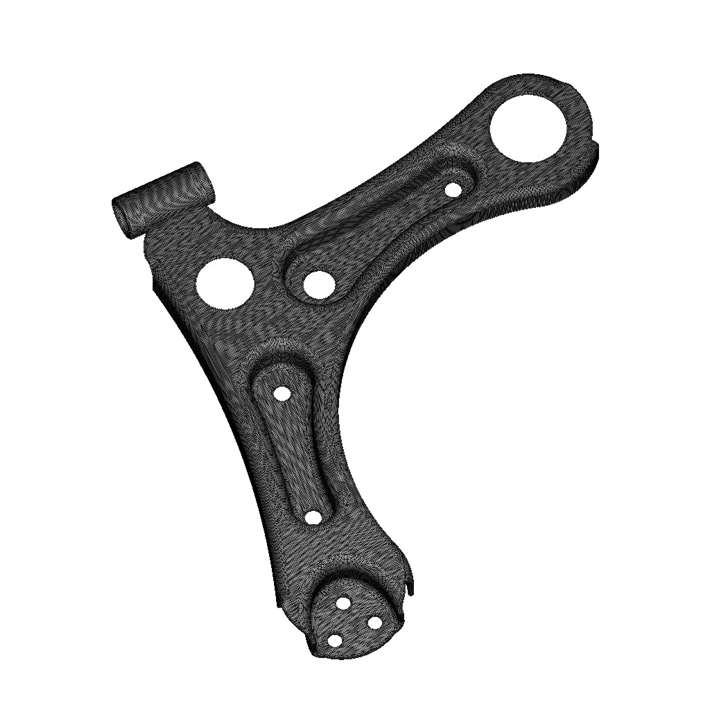 Vehicle Suspension Control Arm 3D print model_4