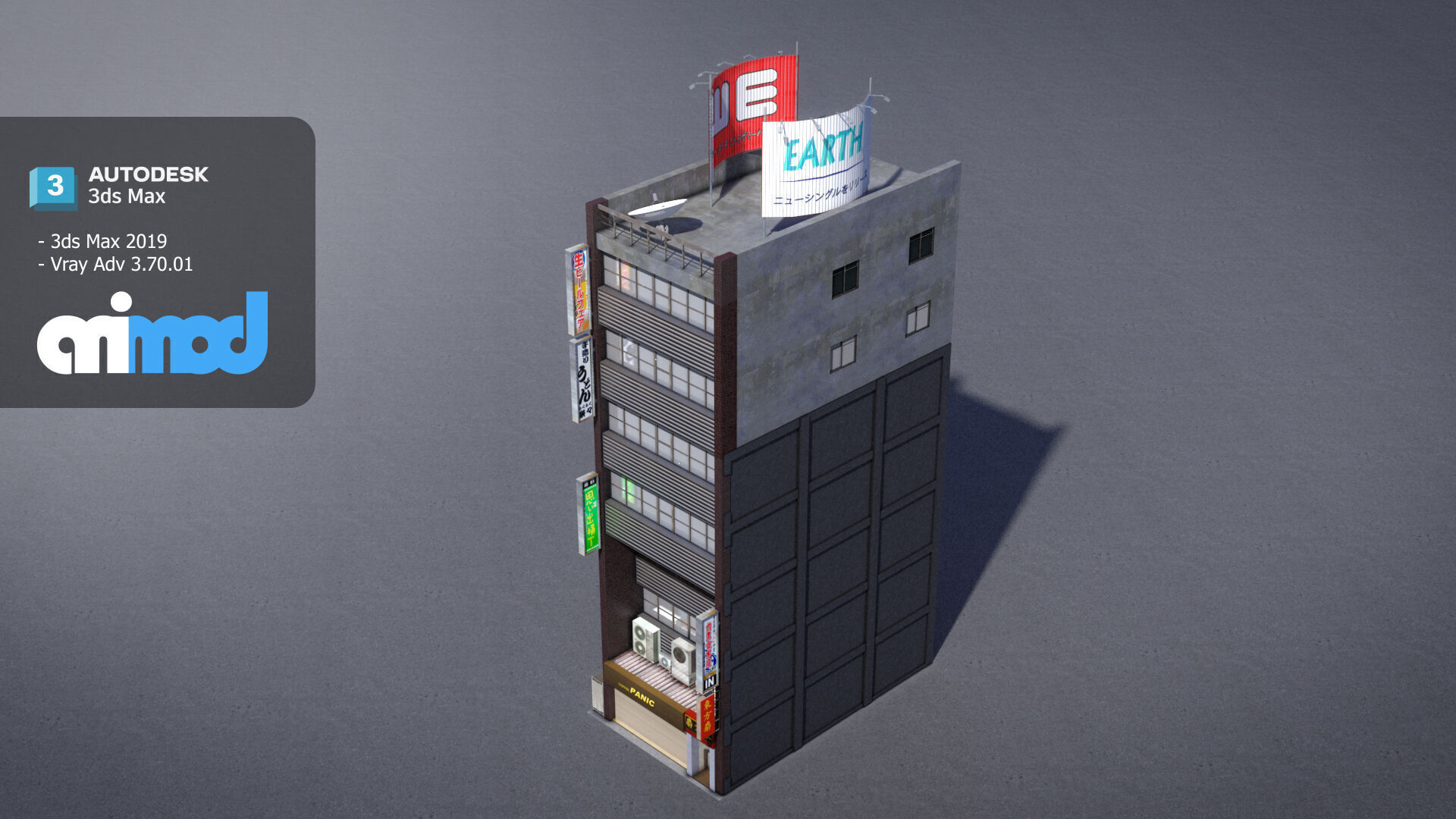 Japanese Building 0012 3D model_3