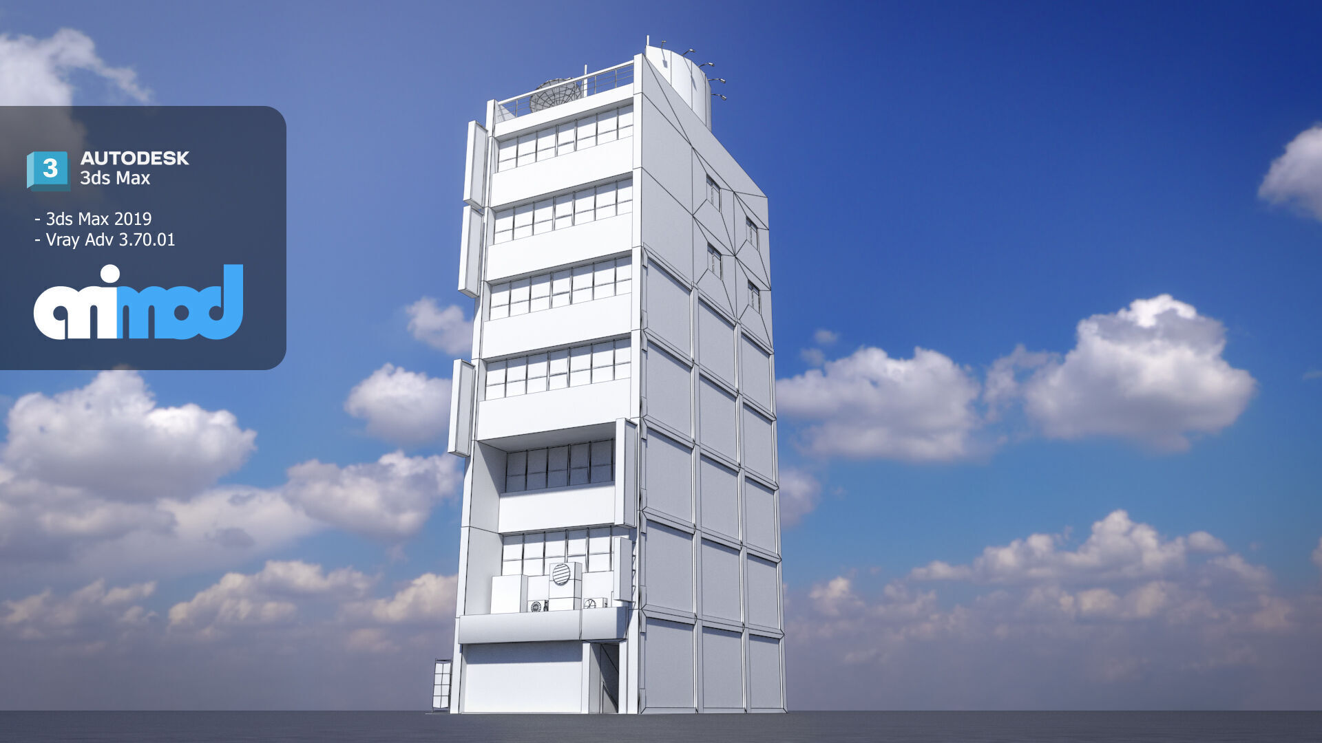Japanese Building 0012 3D model_5