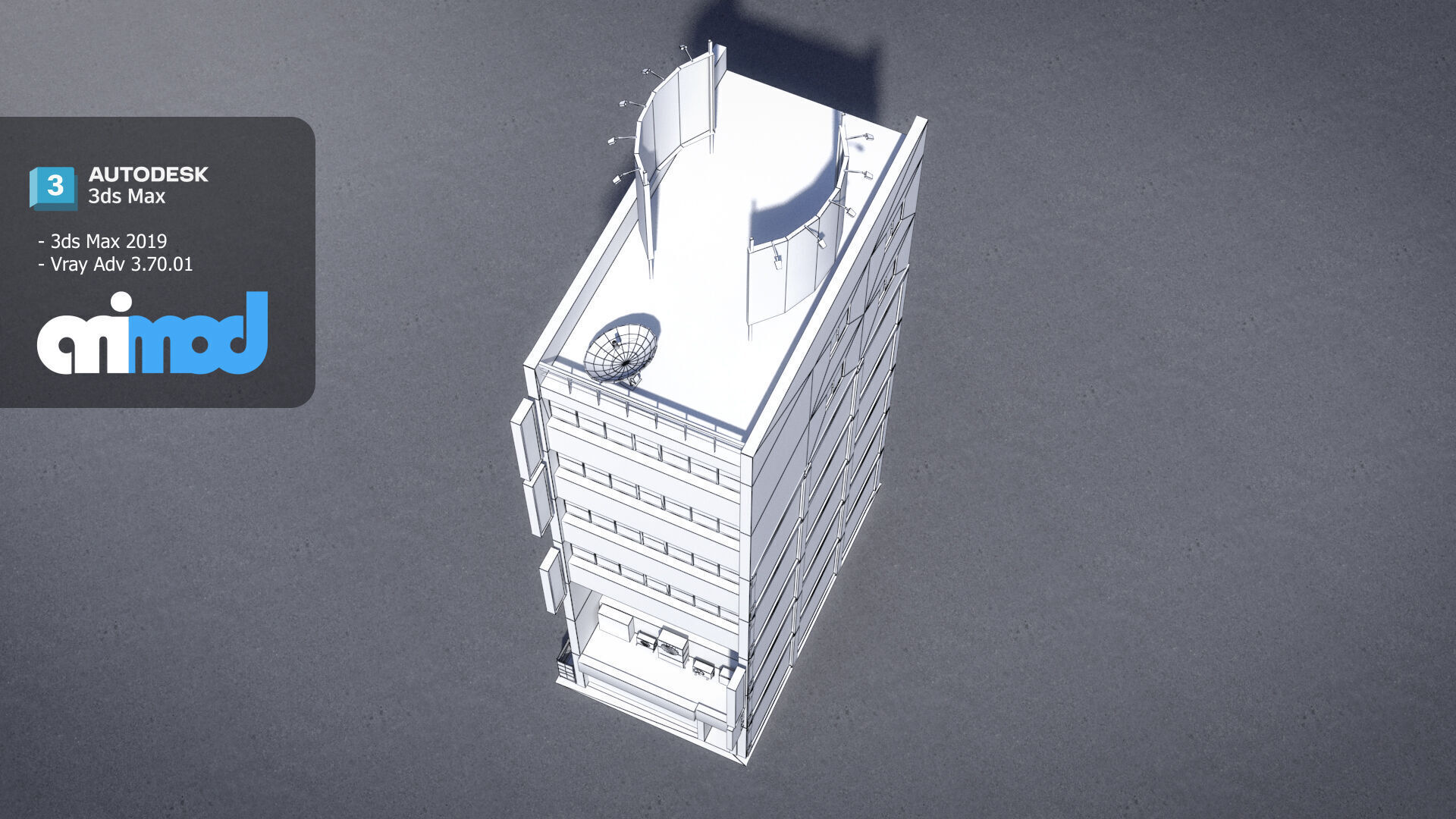 Japanese Building 0012 3D model_9