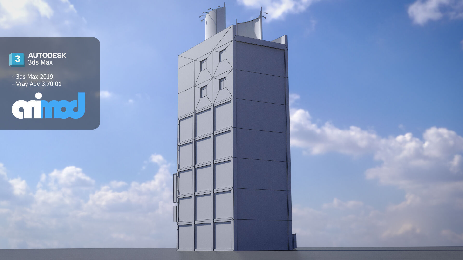 Japanese Building 0012 3D model_7