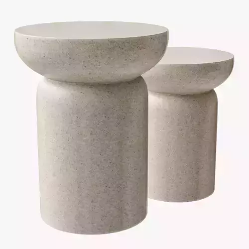 Table Lydum diameter beige fiberstone