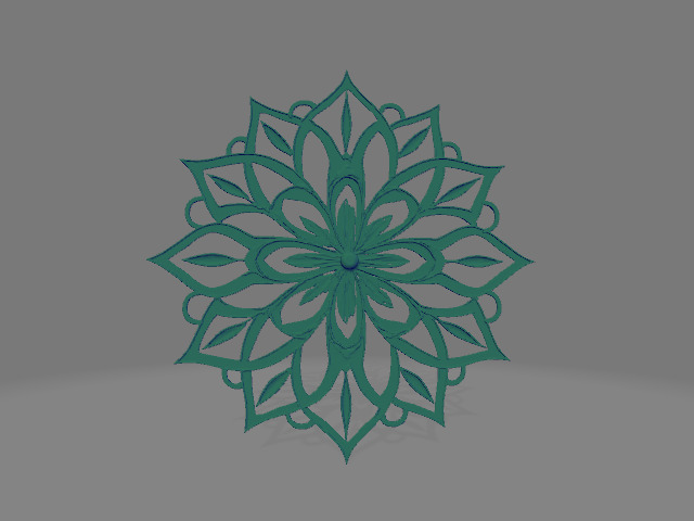 3 different Indian Mandala Coaster  3D print model_5