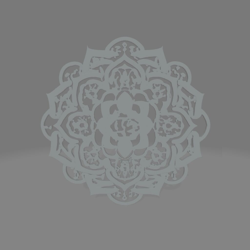 3 different Indian Mandala Coaster  3D print model_4