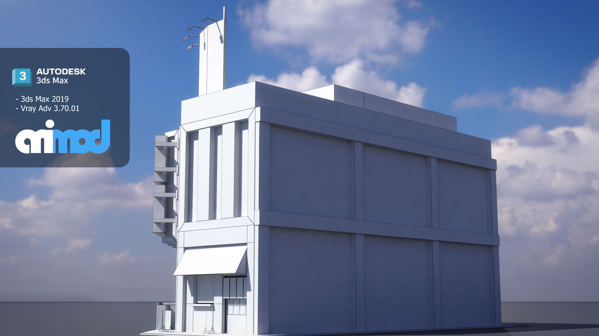 Japanese Building 0010 3D model_6