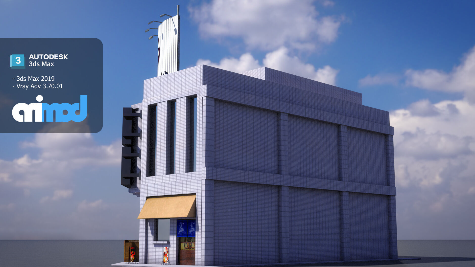 Japanese Building 0010 3D model_1