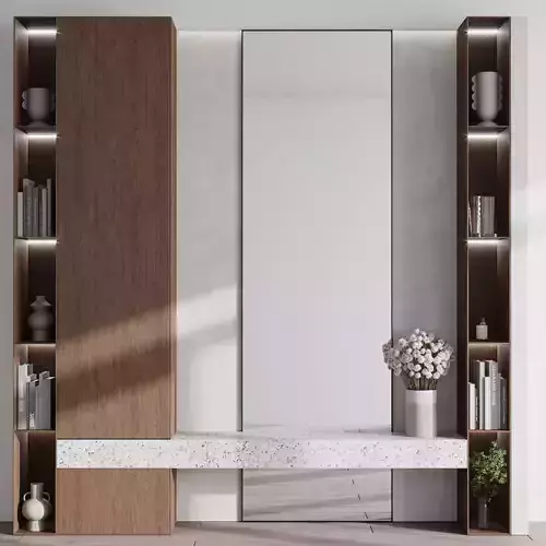 Hallway in a modern minimalist style 12
