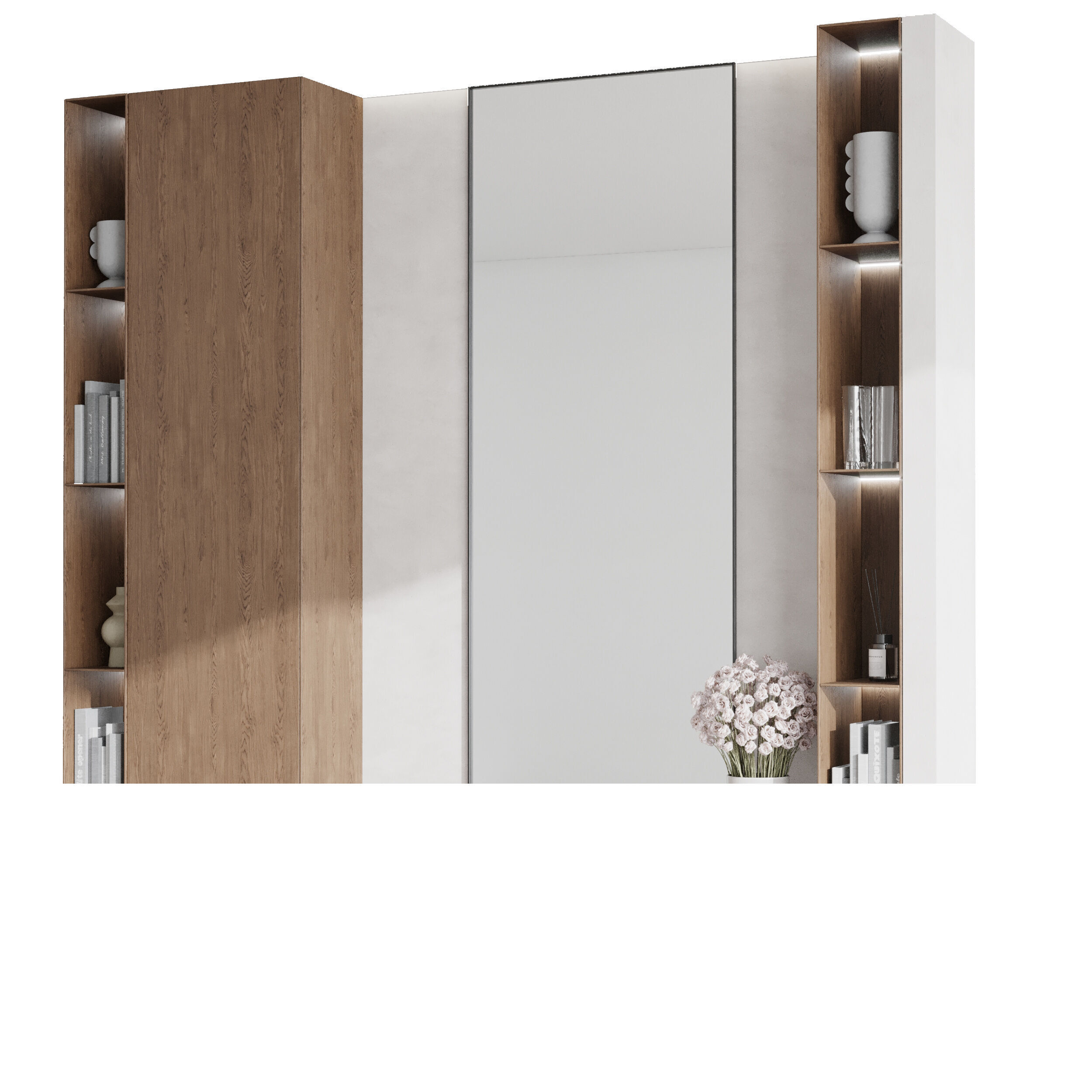 Hallway in a modern minimalist style 12 3D model_2