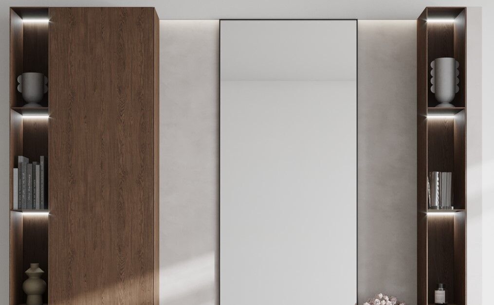 Hallway in a modern minimalist style 12 3D model_5