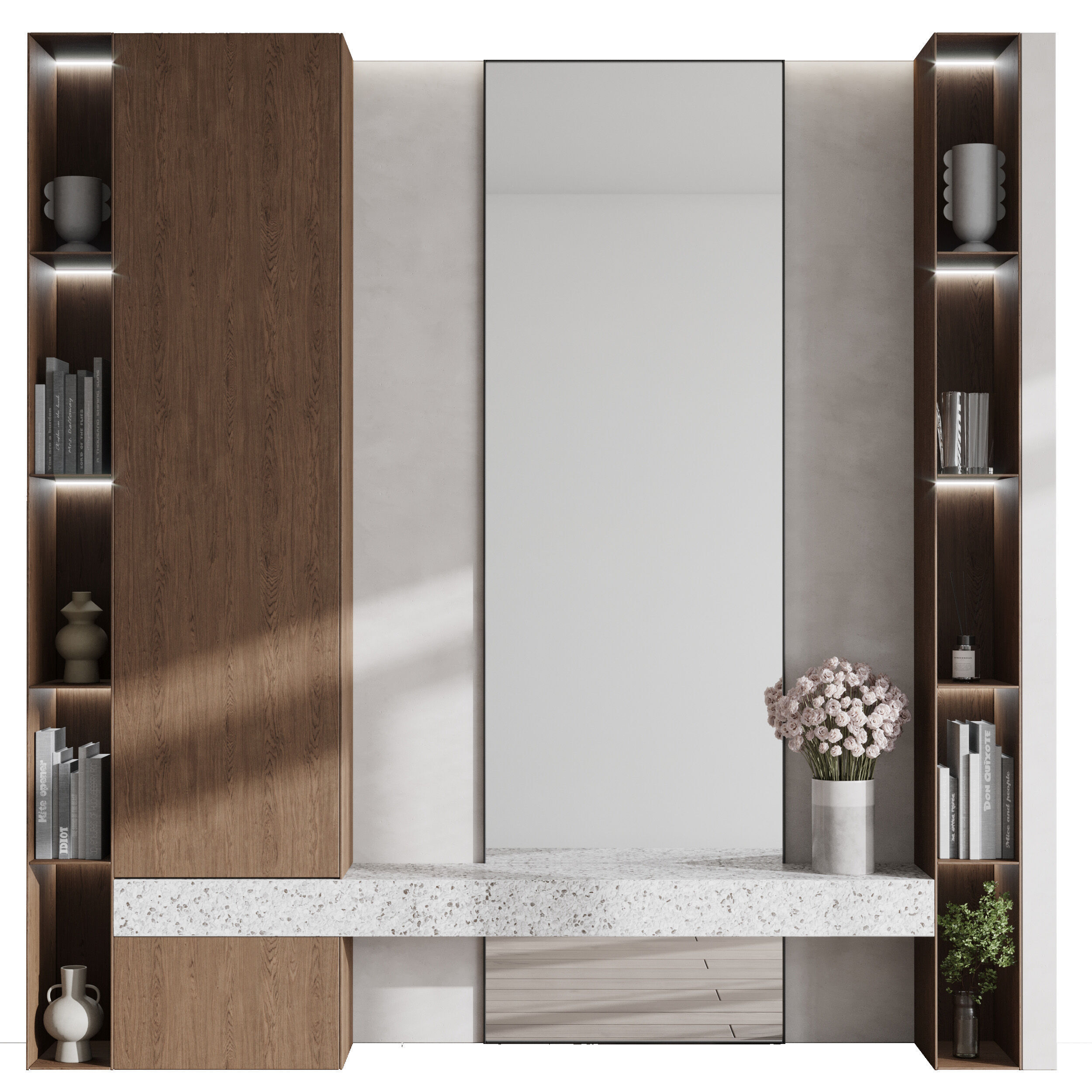 Hallway in a modern minimalist style 12 3D model_1