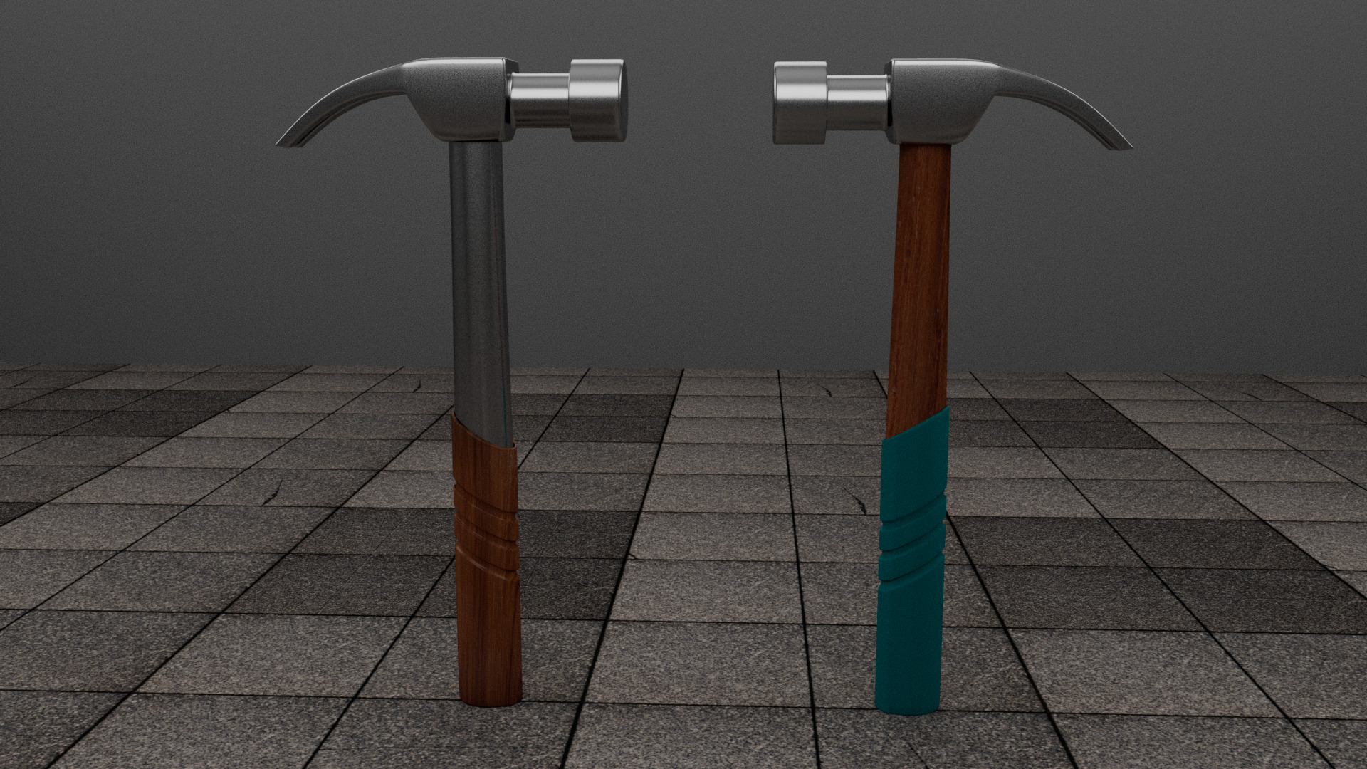 Hammer Low-poly 3D model_2
