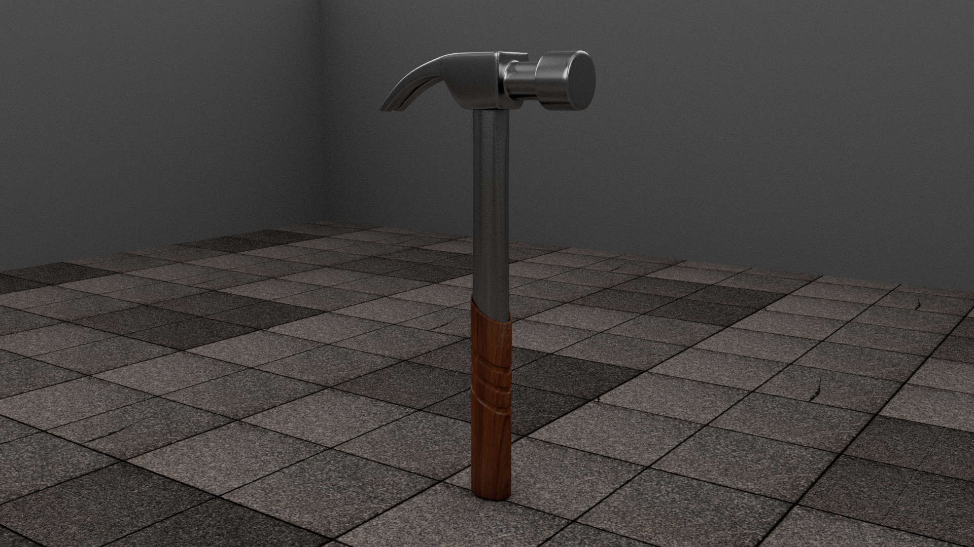 Hammer Low-poly 3D model_3