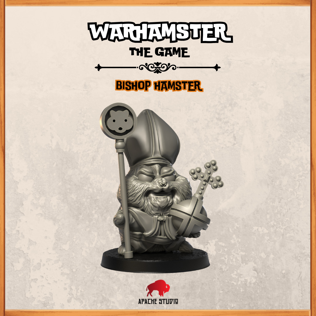 Warhamster The Game - Bishop Hamster 3D print model_1