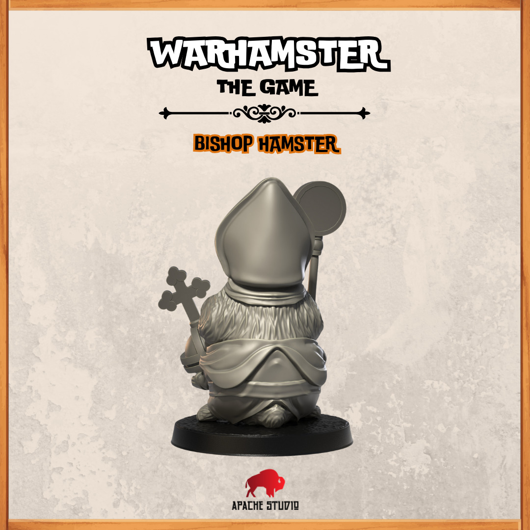 Warhamster The Game - Bishop Hamster 3D print model_2
