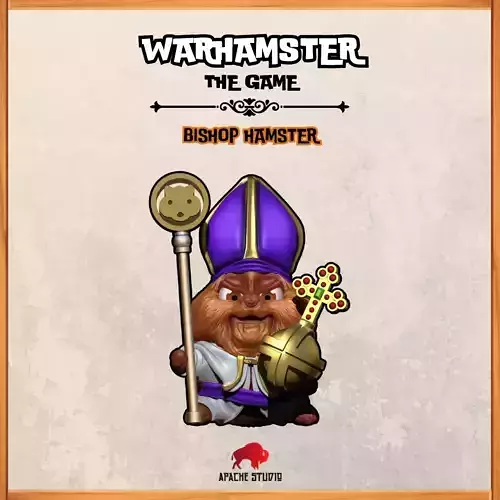 Warhamster The Game - Bishop Hamster 