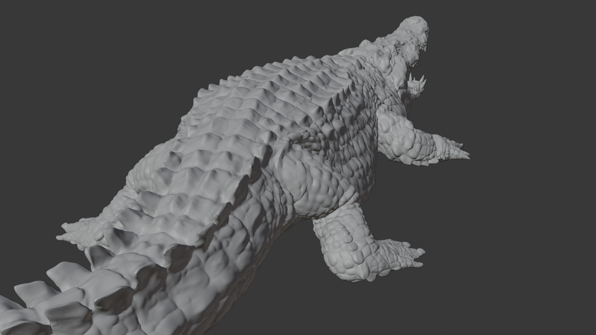 Highly Detailed Crocodile 3D Model 3D model_22