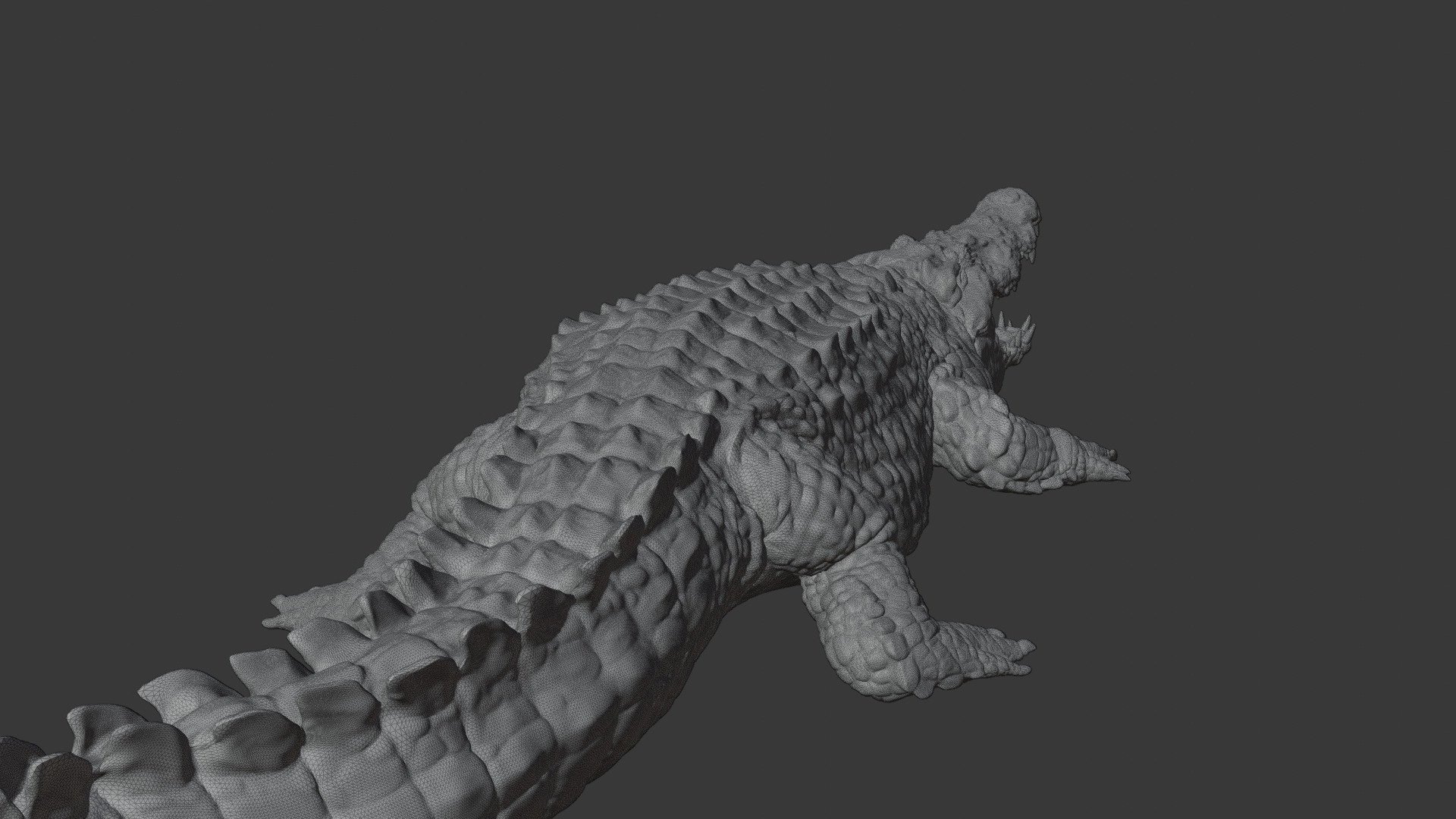 Highly Detailed Crocodile 3D Model 3D model_26