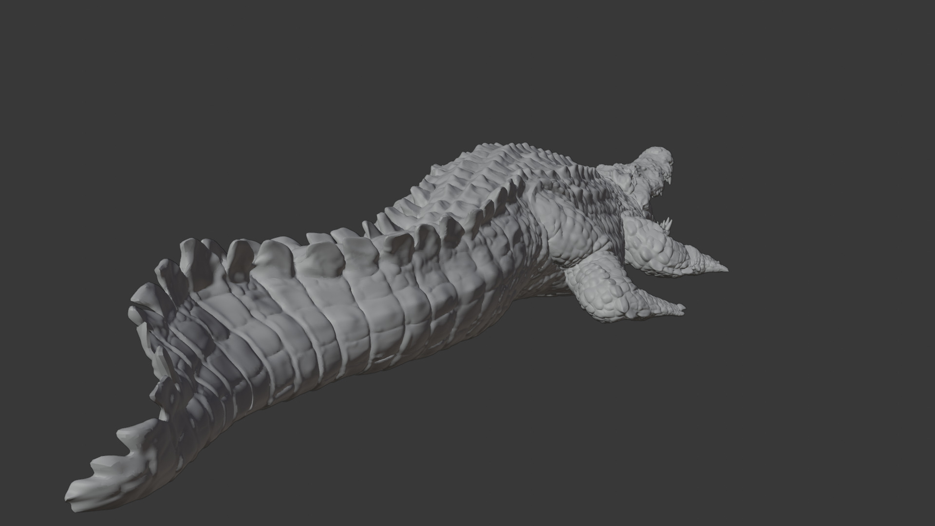 Highly Detailed Crocodile 3D Model 3D model_18