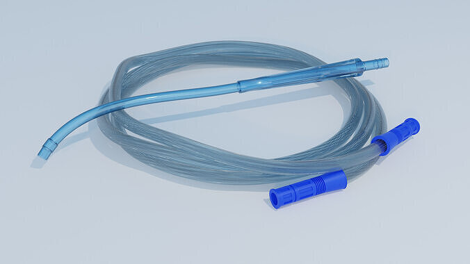 Yankauer suction tip 3D model