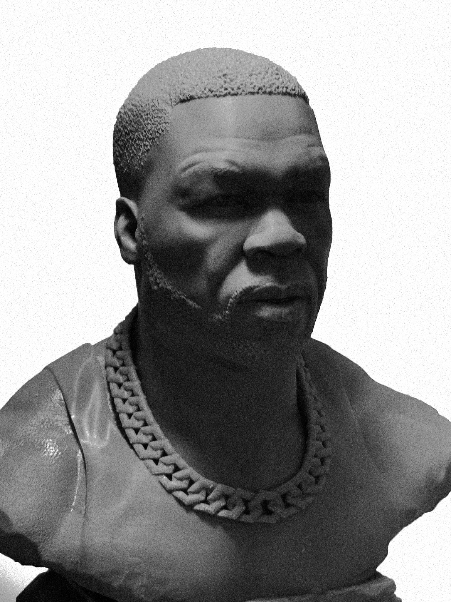 3D Bust of Rapper 50 Cent 3D print model_1