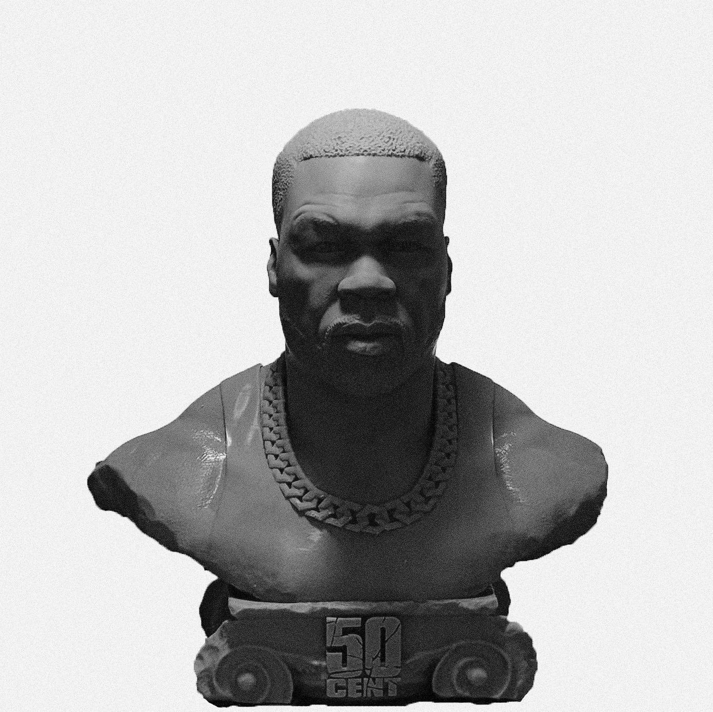 3D Bust of Rapper 50 Cent 3D print model_5