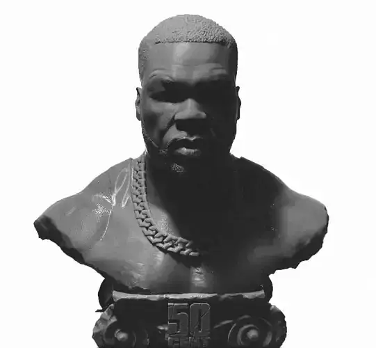 3D Bust of Rapper 50 Cent 3D print model