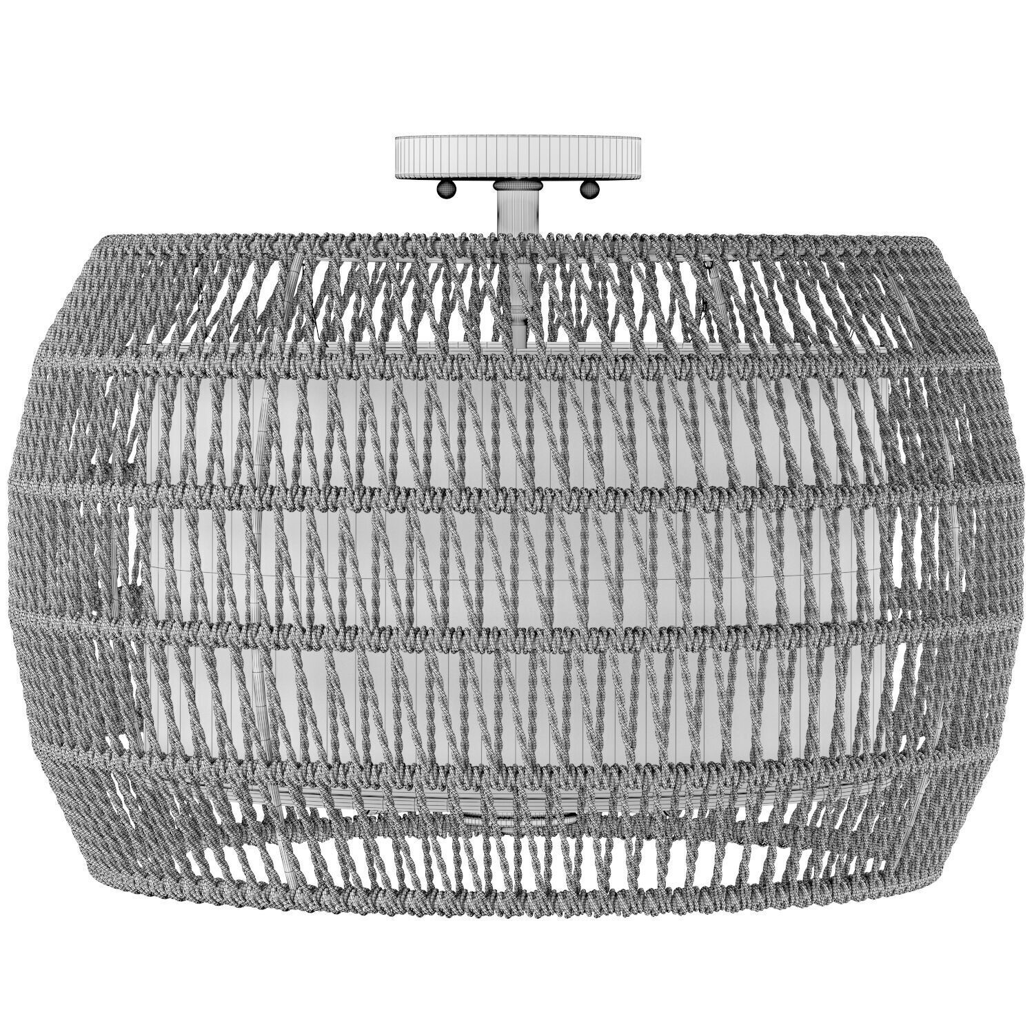 Golden Lighting Everly 4 Light Semi-Flush 3D model_2