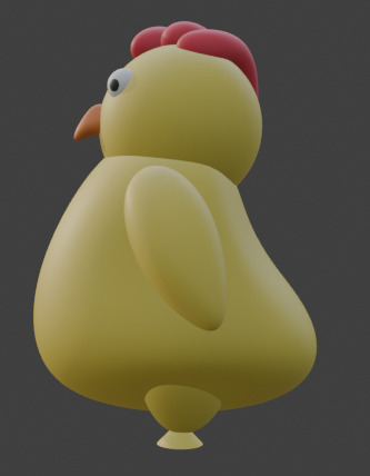 Stubby Animals - Chicken - SIGriffinModels 3D model_4