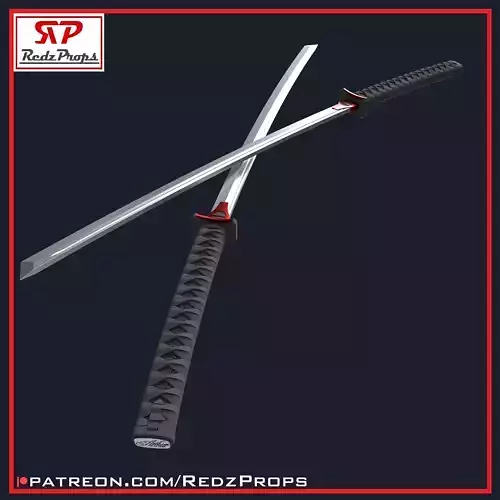Deadpool 2 Katana Cosplay Prop 3D print model
