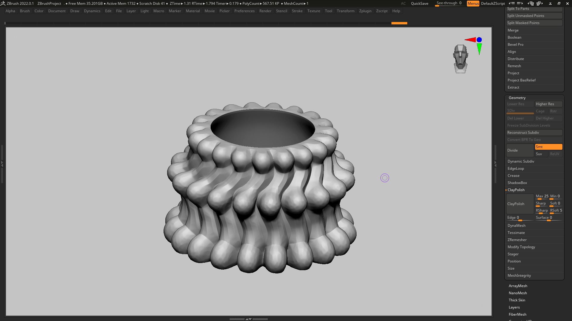 vase 3d print 657 3D print model_3