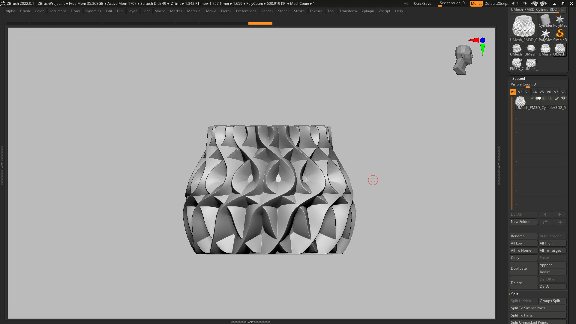 vase 3d print 561 3D print model_4