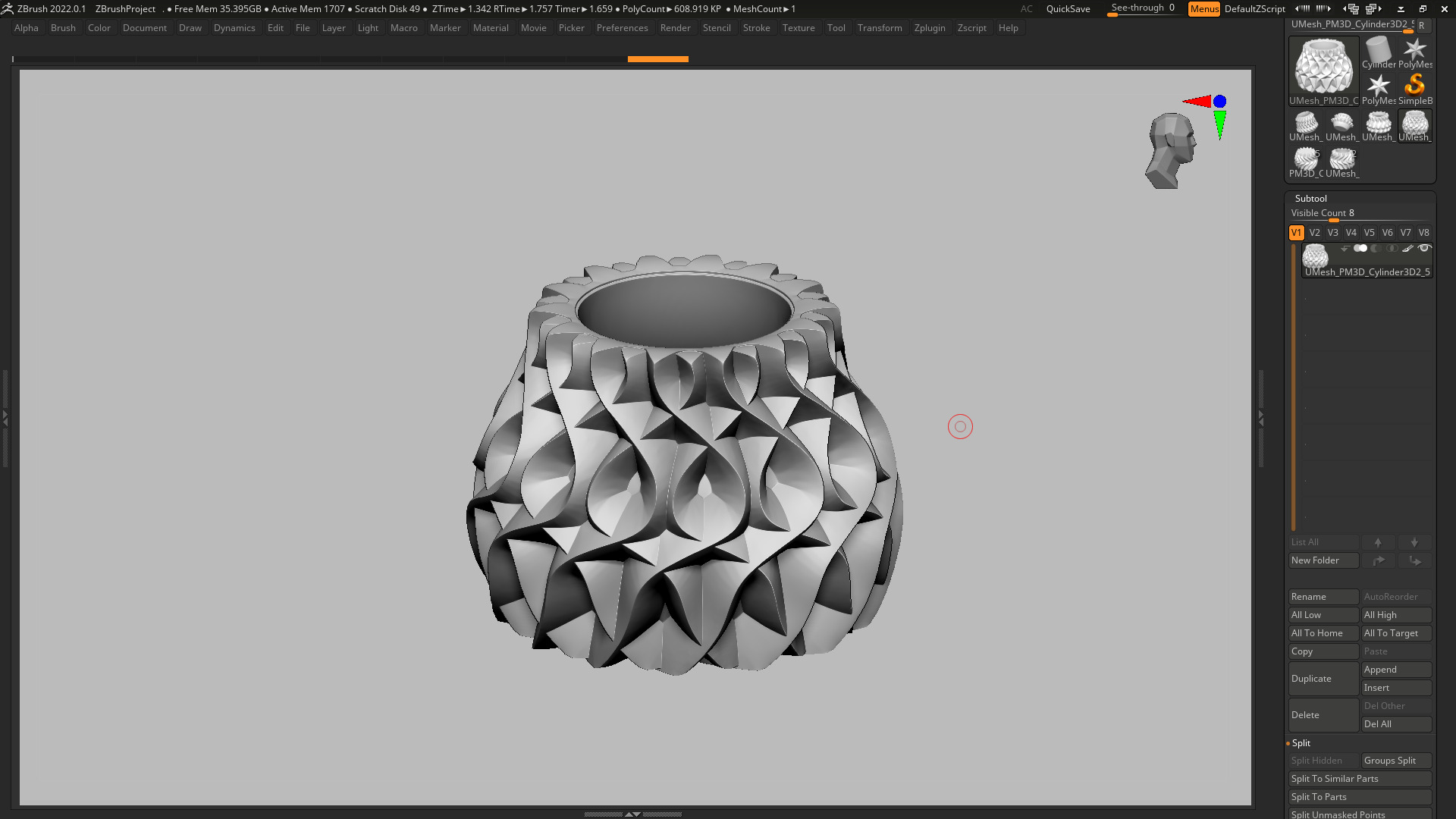 vase 3d print 561 3D print model_3