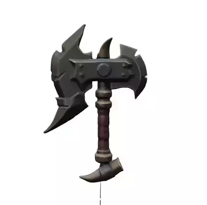 Free 3D Fantasy Axe  FBX 
