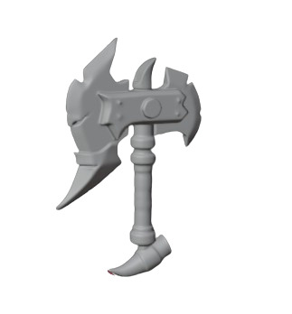 Free 3D Fantasy Axe  FBX  Free 3D model_1
