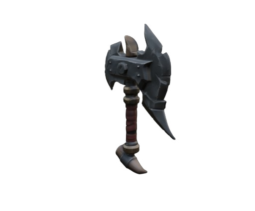 Free 3D Fantasy Axe  FBX  Free 3D model_2
