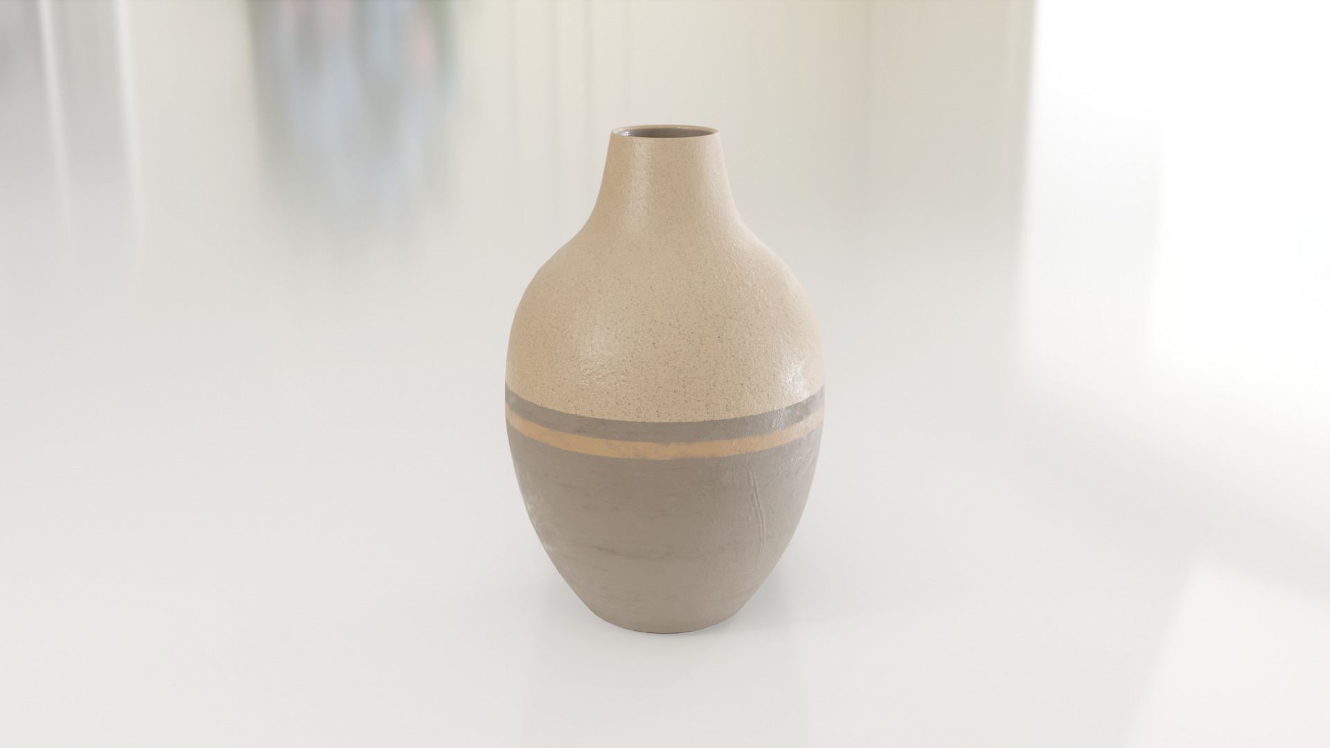 Decorative Amphora Vase Big 3D model_1