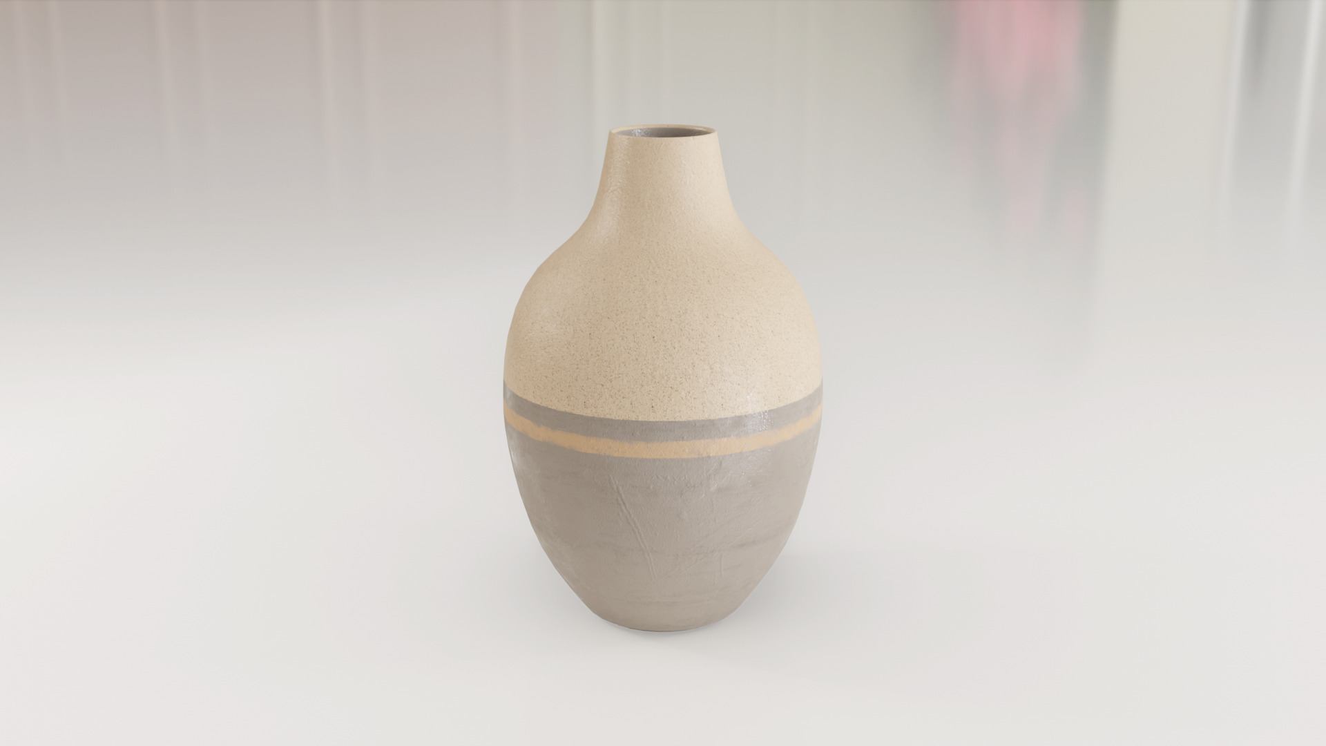 Decorative Amphora Vase Big 3D model_8