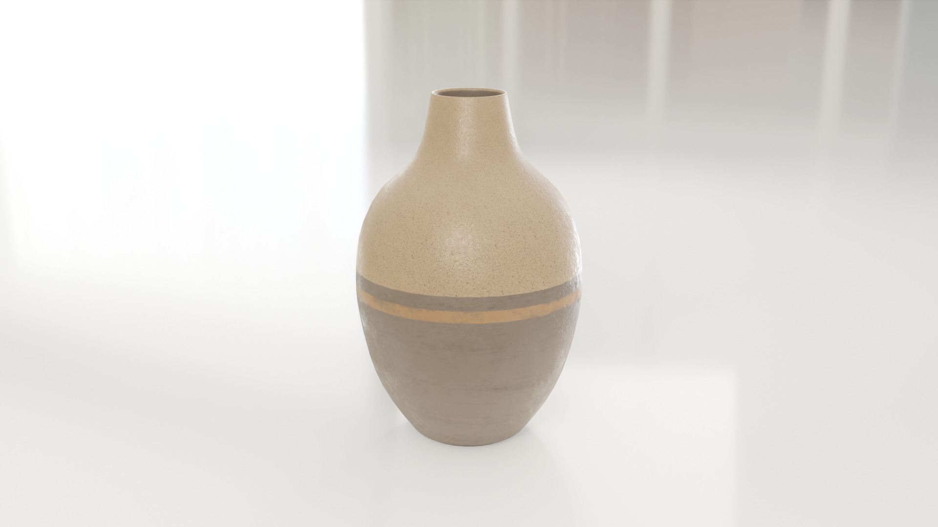 Decorative Amphora Vase Big 3D model_2