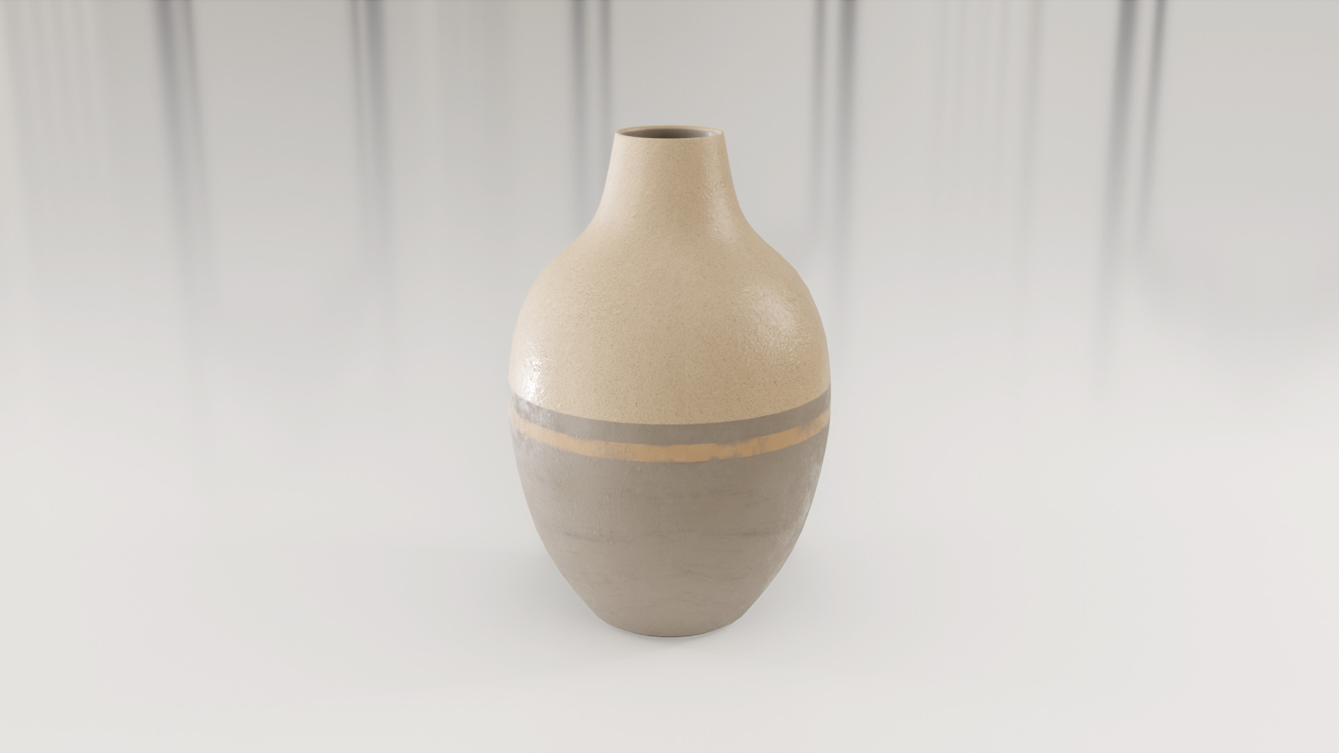 Decorative Amphora Vase Big 3D model_4
