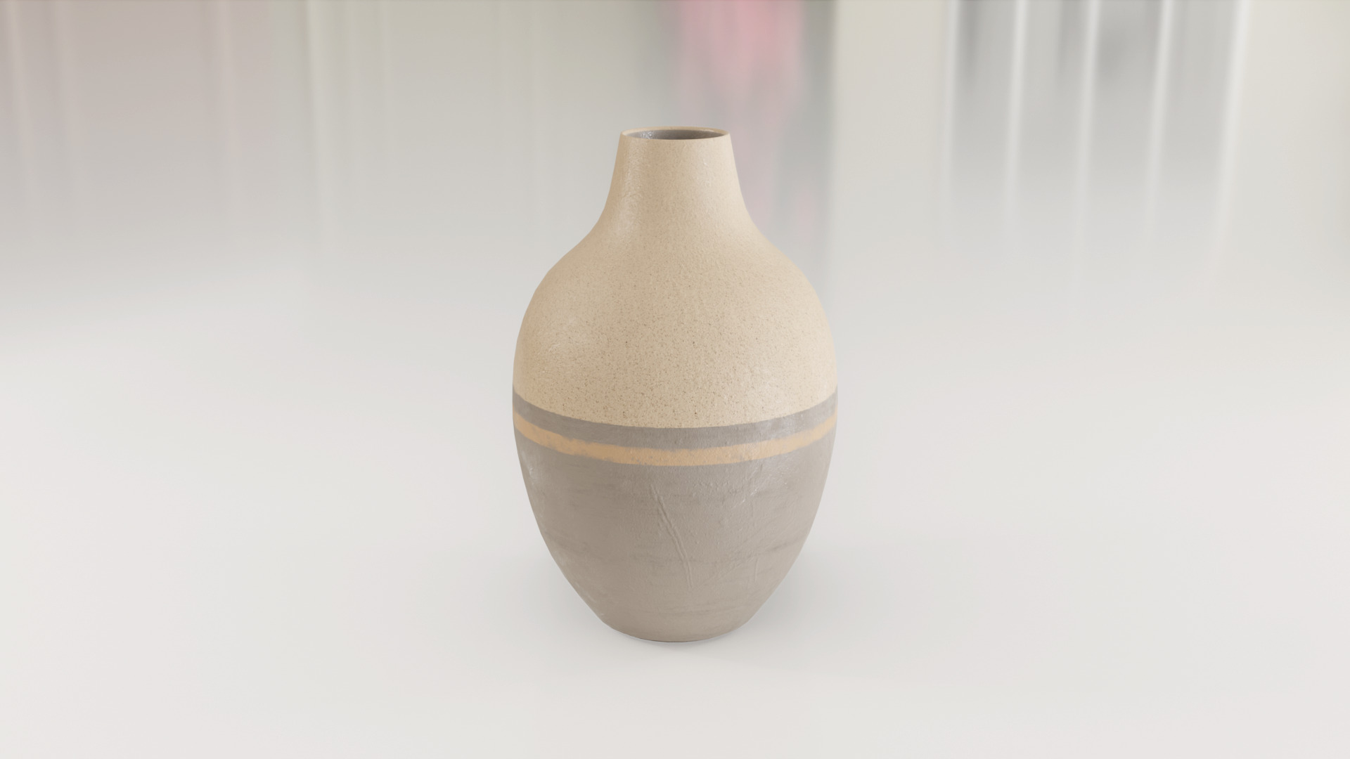 Decorative Amphora Vase Big 3D model_9