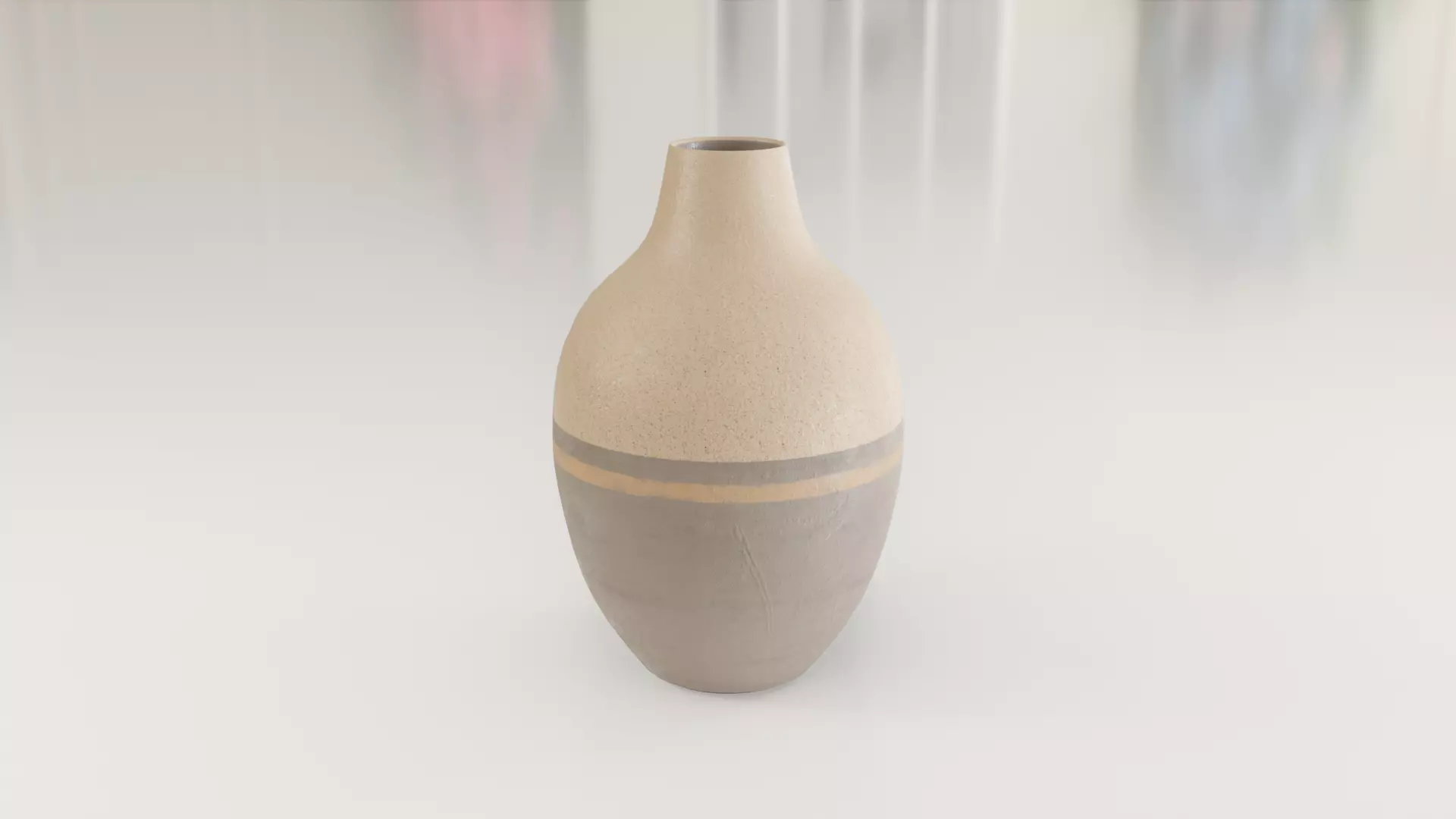 Decorative Amphora Vase Big 3D model_0