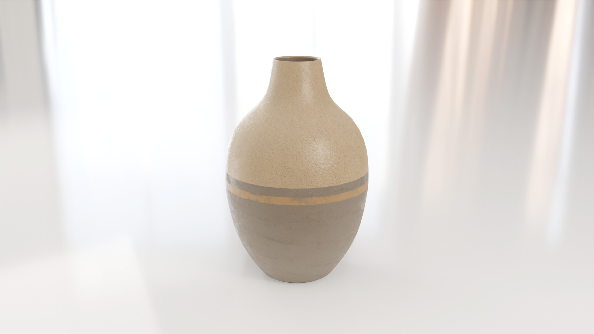 Decorative Amphora Vase Big 3D model_3