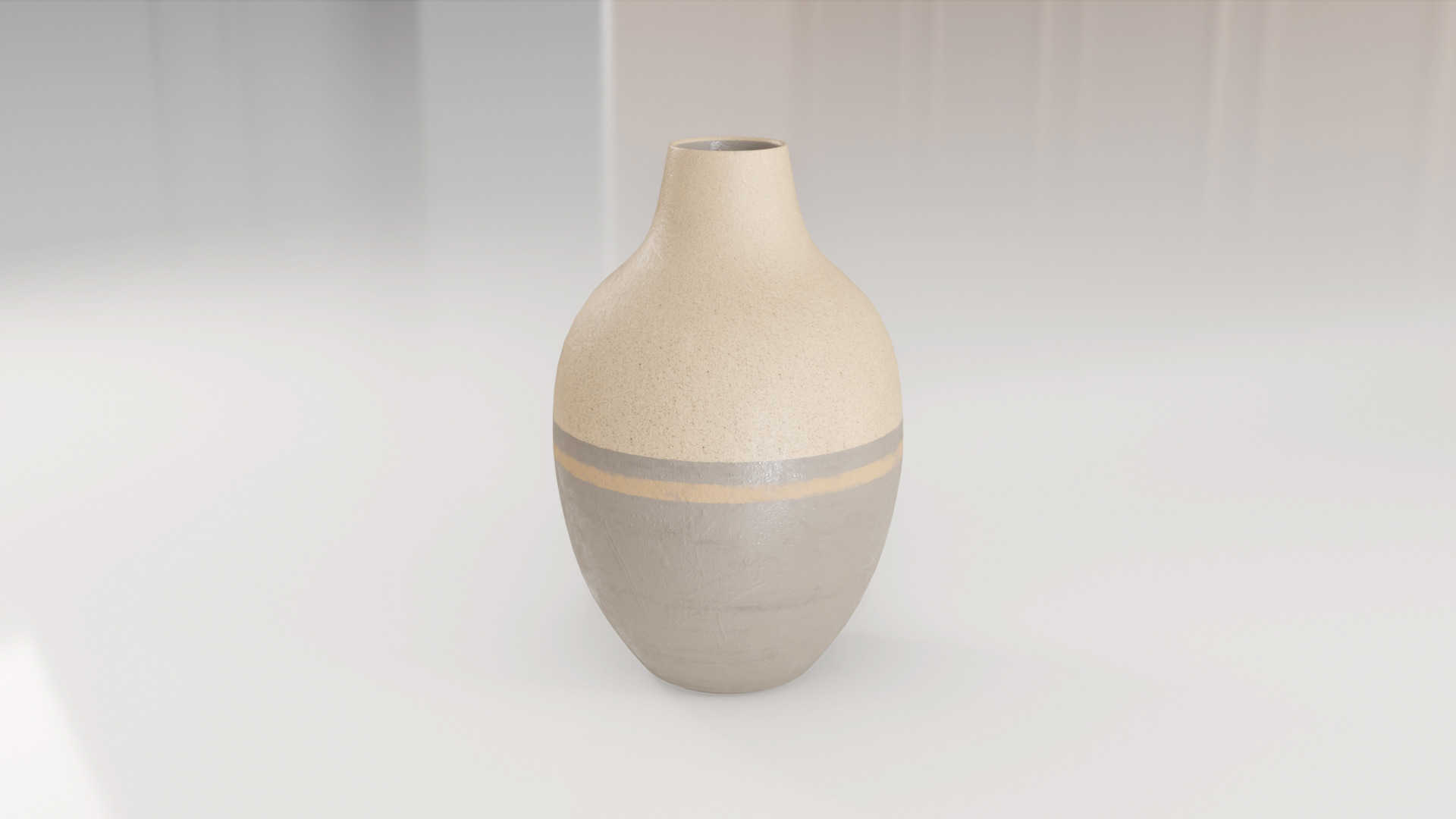 Decorative Amphora Vase Big 3D model_7