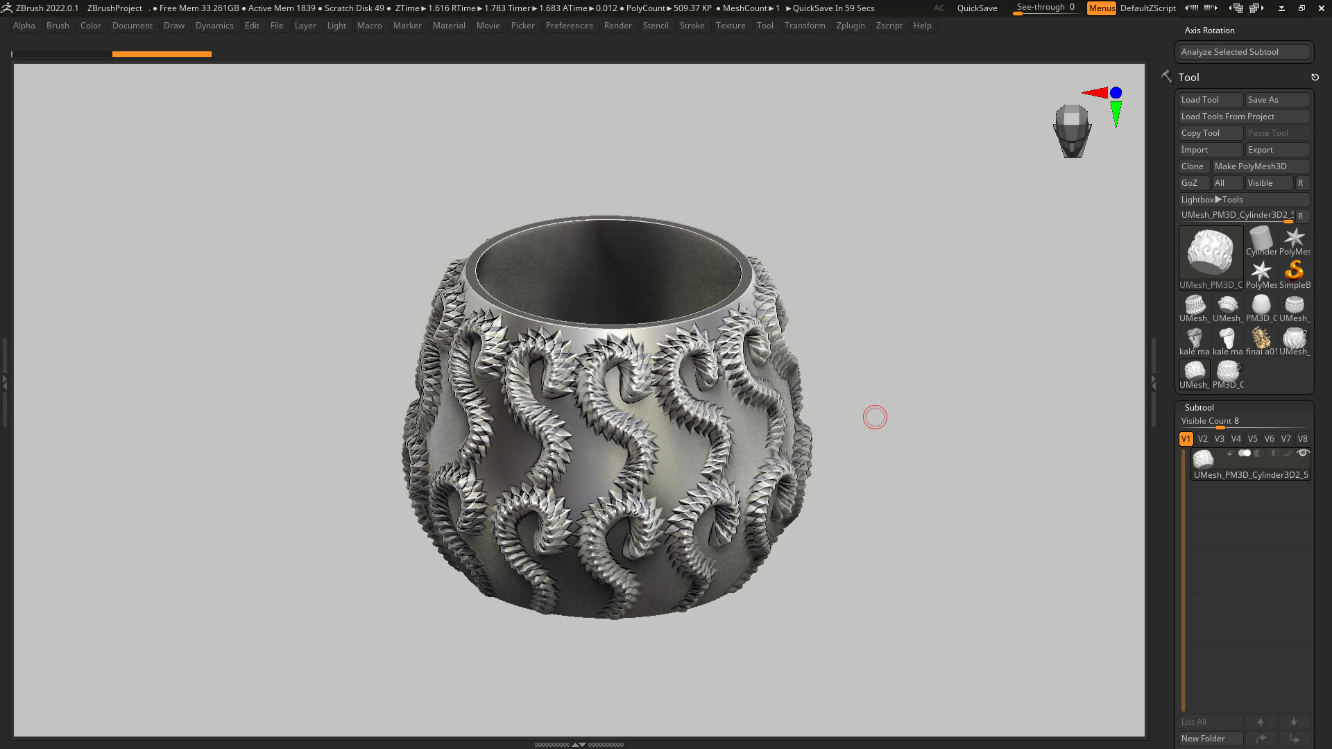 vase 3d print 550  3D print model_6
