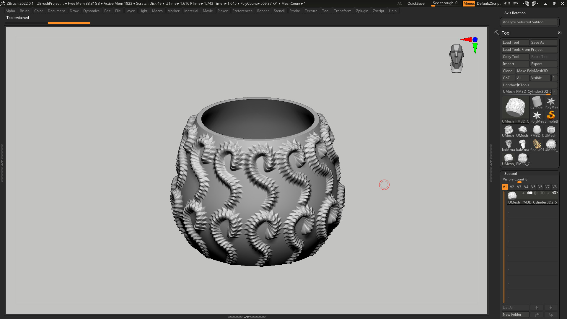 vase 3d print 550  3D print model_3
