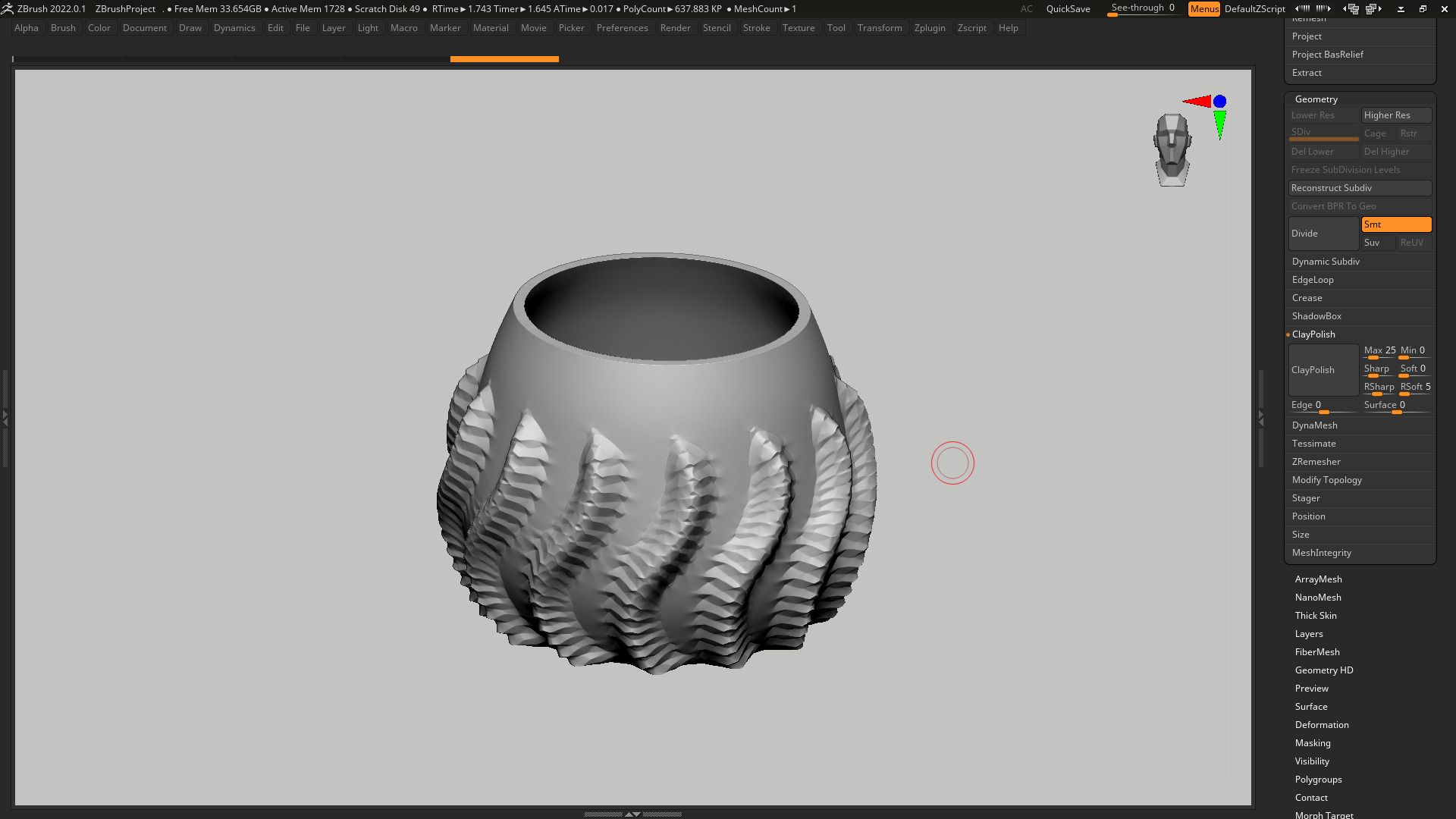vase 3d print 549 3D print model_4