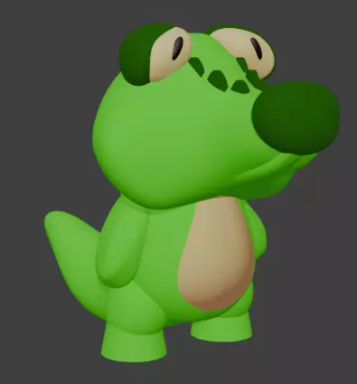 Stubby Animals - Croc - SIGriffinModels 3D model_0