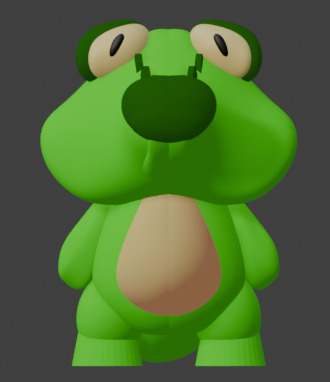 Stubby Animals - Croc - SIGriffinModels 3D model_2