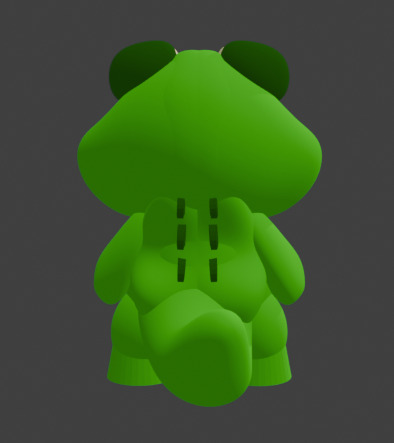 Stubby Animals - Croc - SIGriffinModels 3D model_6