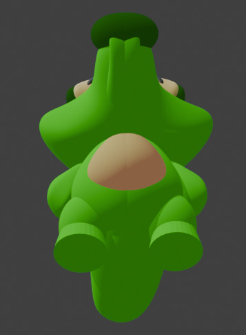 Stubby Animals - Croc - SIGriffinModels 3D model_4